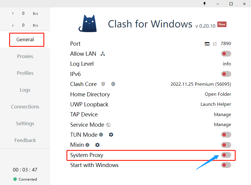 Clash系统代理截图